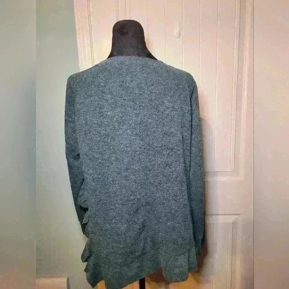 Zara woman's basic collection green medium sweater - Picture 3 of 12